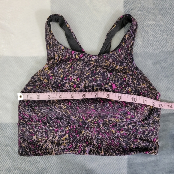 Lululemon Wunder Train Long Line Bra Medium Support C/D Racerback Topography 8 - Picture 9 of 10